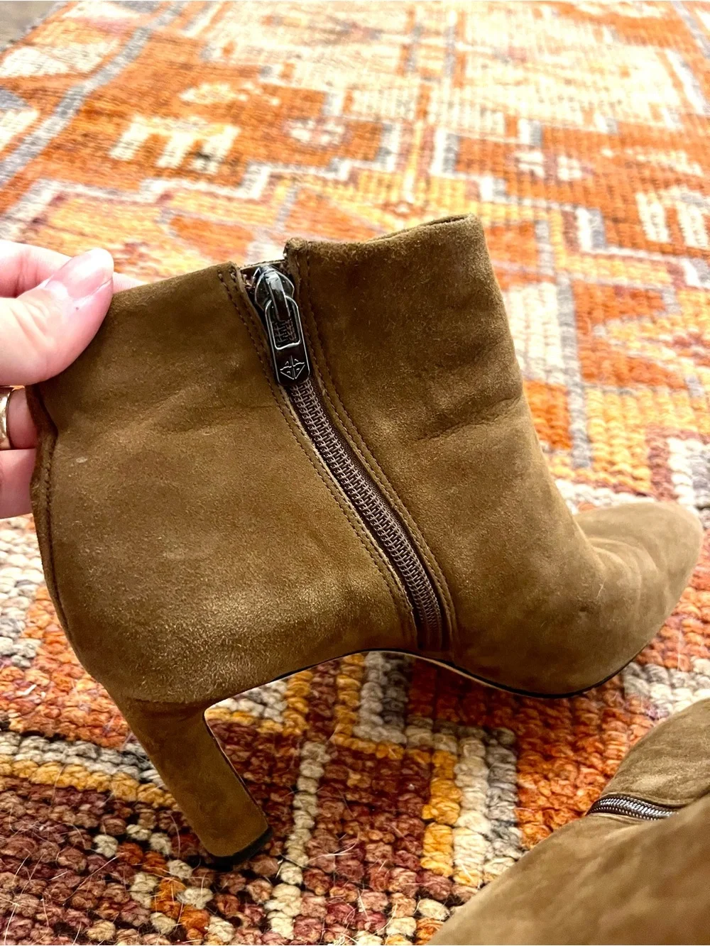 Antonio Melania Brown Suede Bootie size 8.5